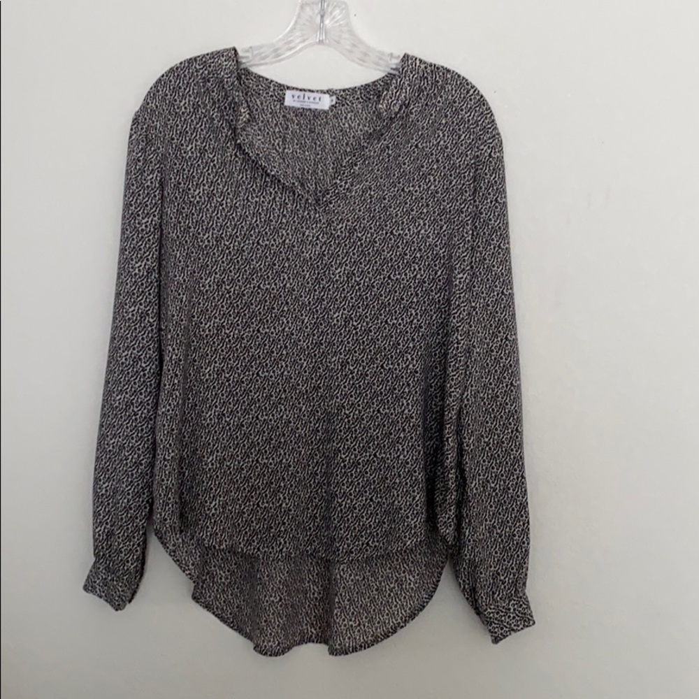 Velvet Graham Spencer Print Blouse